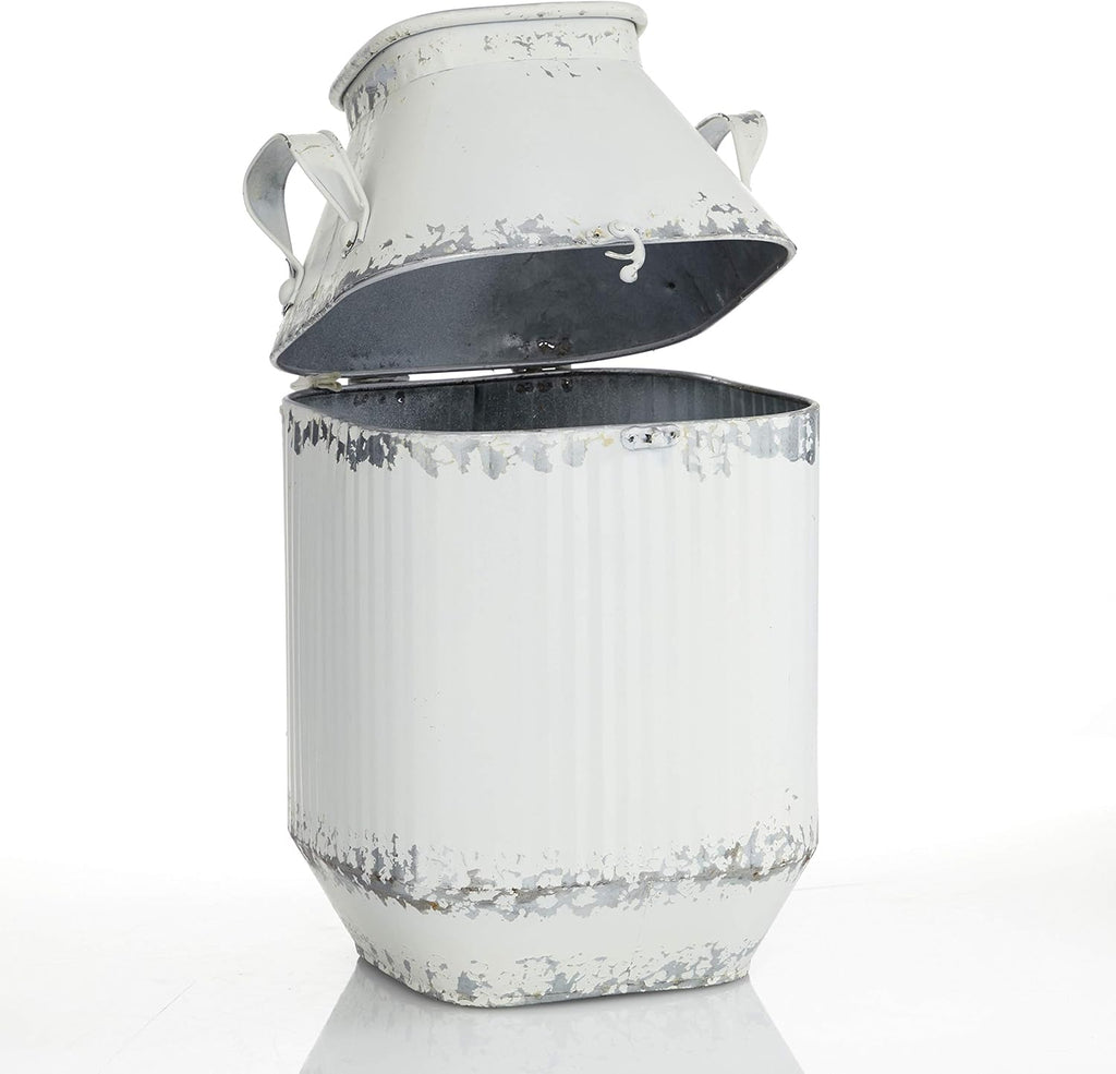 White Decorative Milk Can S143795