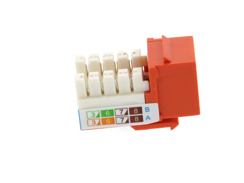 Cat6 RJ45 Keystone Jack 50 Orange R846543