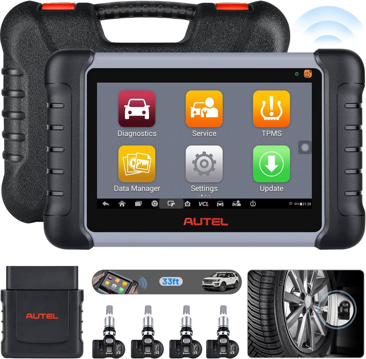 Diagnostic Scan Tool with Full TPMS Services D9028