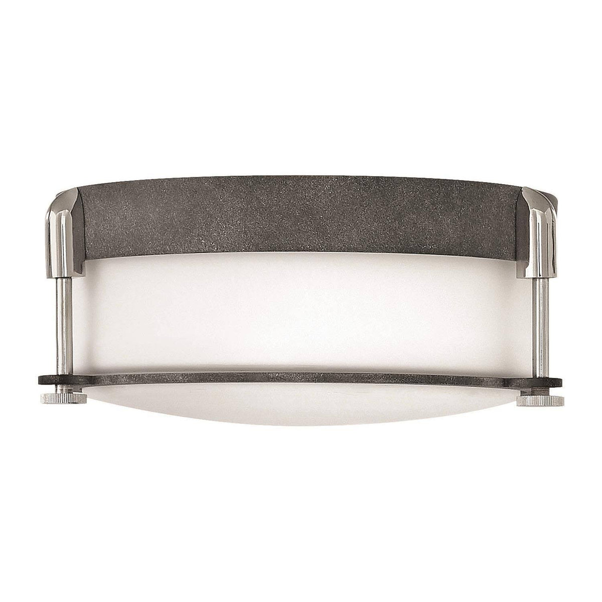Aged Zinc 2 Light Flush Mount C241236
