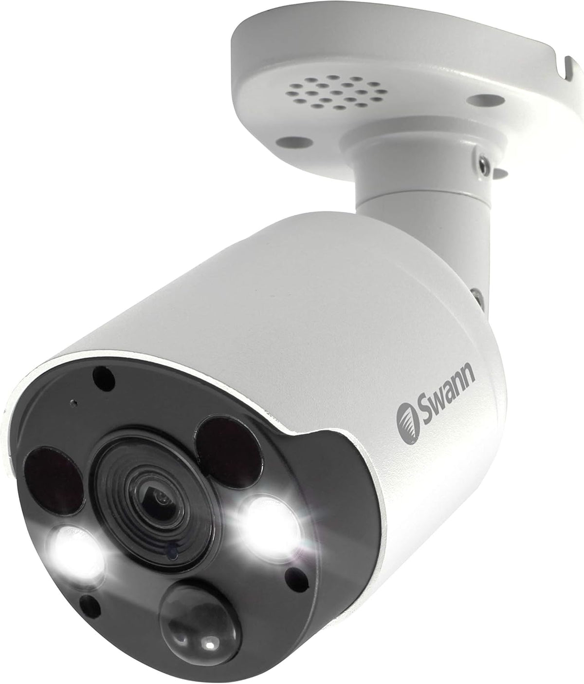 4K Ultra HD Wired Bullet Security Camera with Color Night Vision and Siren A721959