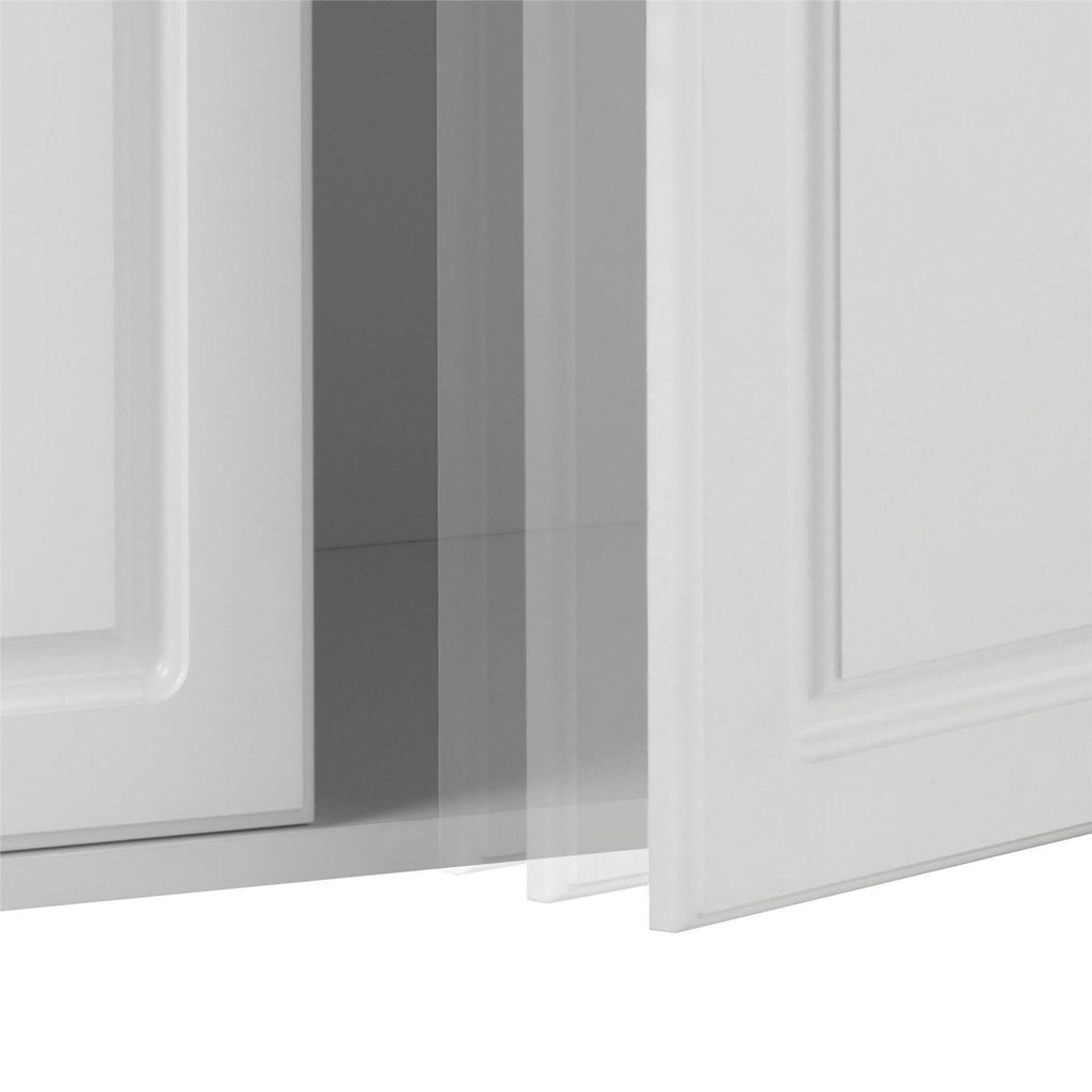 White Stipple Wall Cabinet Y18710