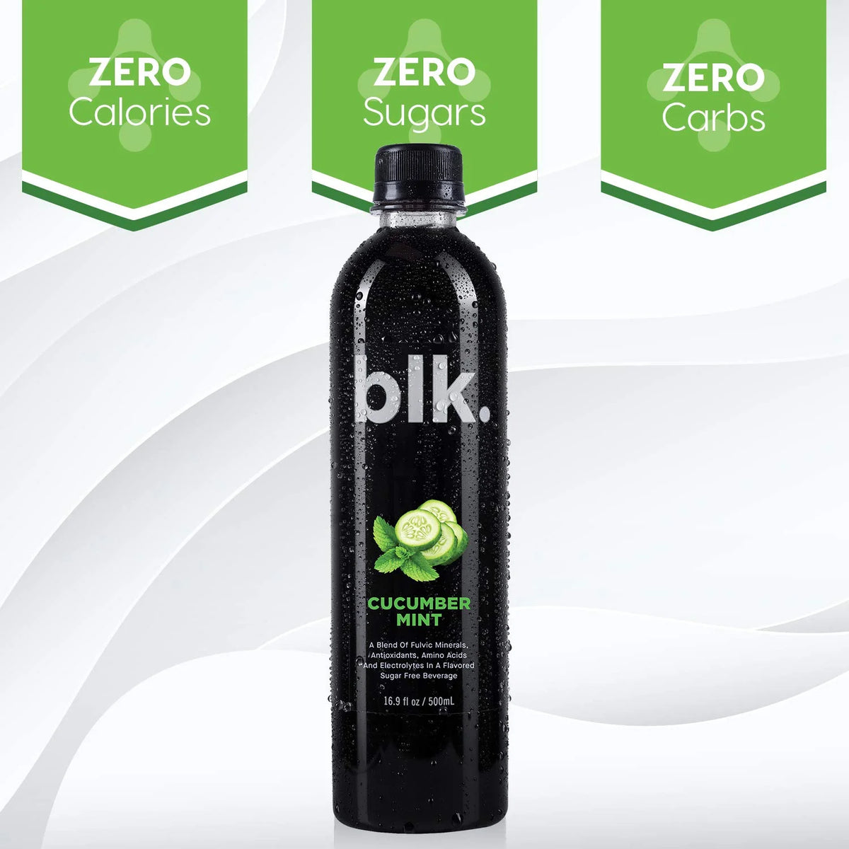 Cucumber Mint Fulvic Enriched Water 16.9oz / 500ml (12 Pack) Y56441