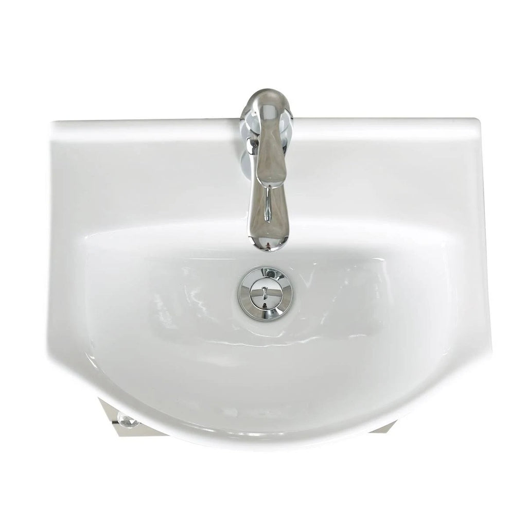 White Bathroom Sink Vanity Cabinet with Faucet and Drain Q2175