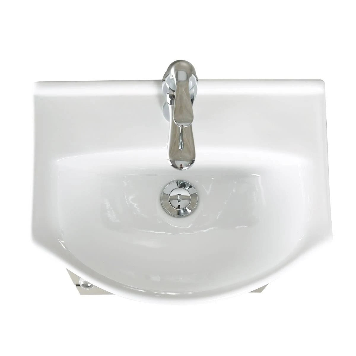White Bathroom Sink Vanity Cabinet with Faucet and Drain Q2175