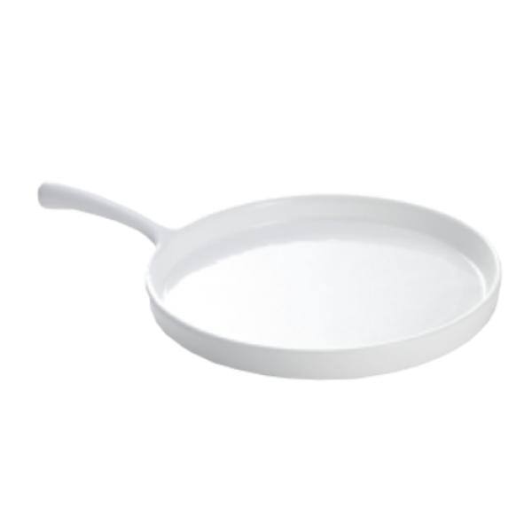 Lime Green Sand Cast Aluminum Pizza Tray with Handle I45066
