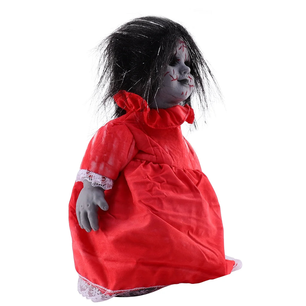 Halloween Voice-activated Induction Glowing Walking Doll P6797