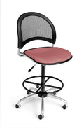 Coral Pink Swivel Chair with Drafting Kit M68293