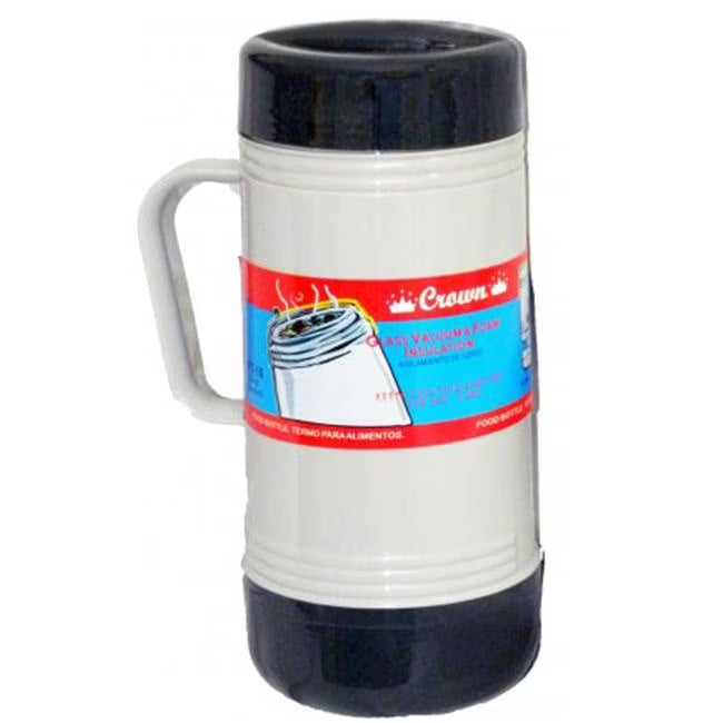 Wide-Mouth Glass Vacuum Food Thermos 1.0 ltr H9819