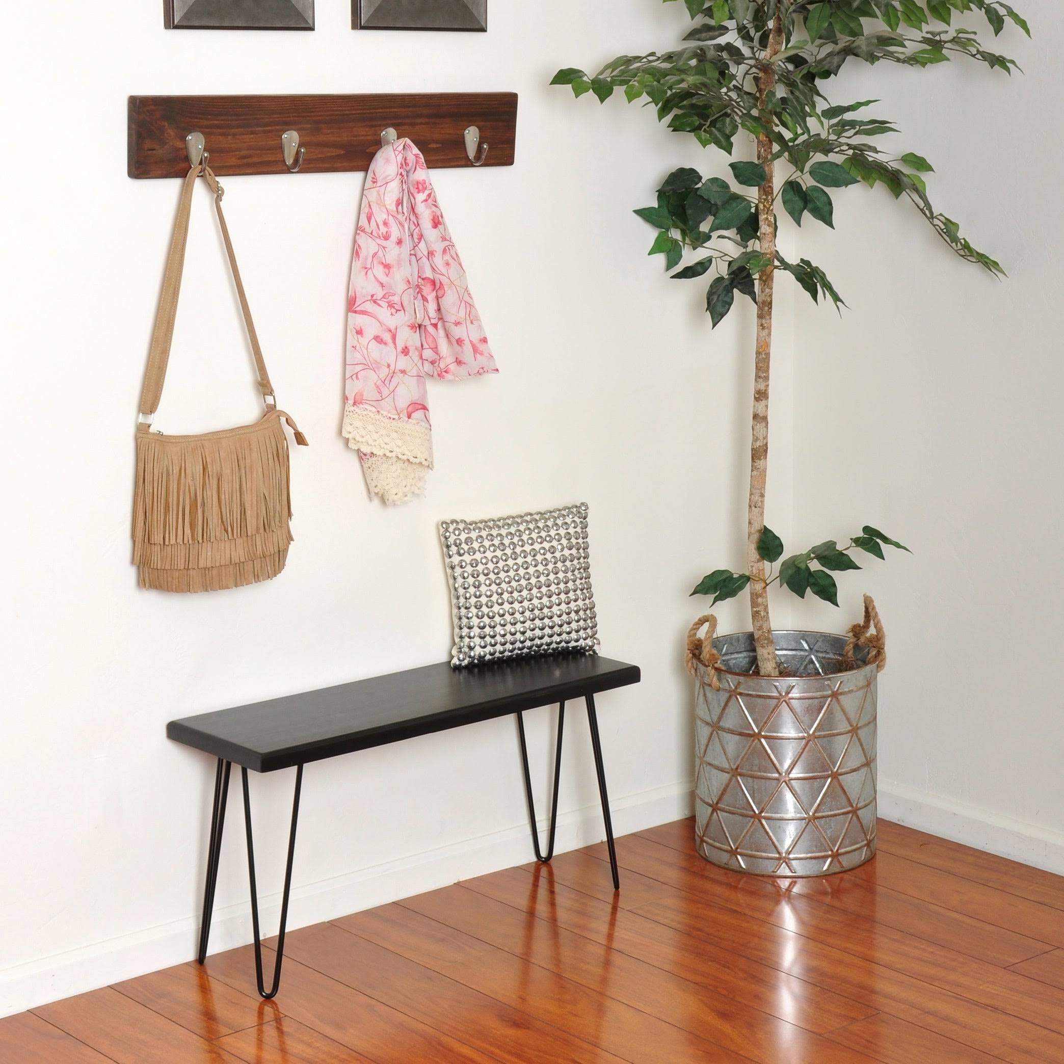 Wood Bench - Ebony J8093