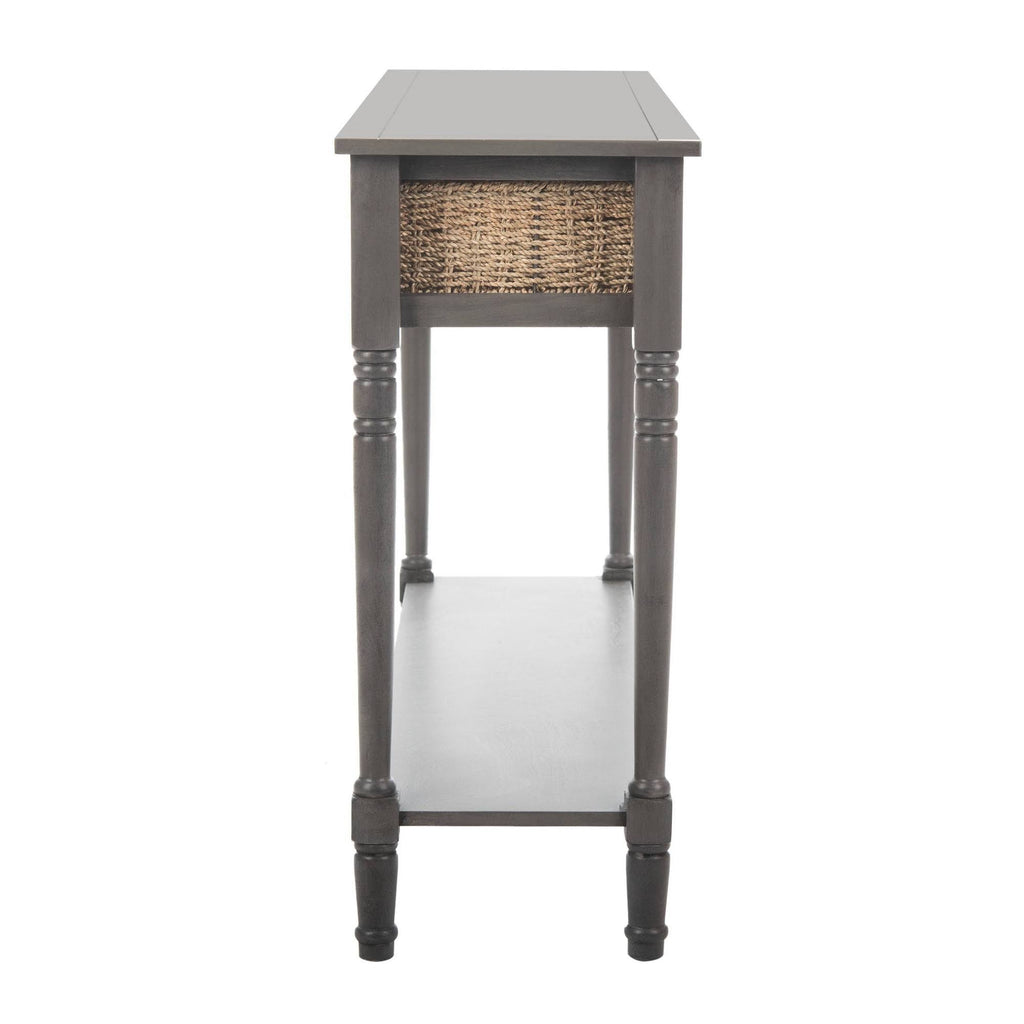 Wicker Console Table with Storage H939