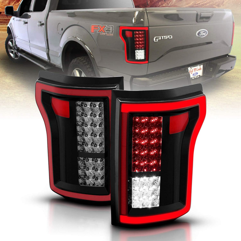 Full LED Dark Black Tail Lights Assembly Pair O771
