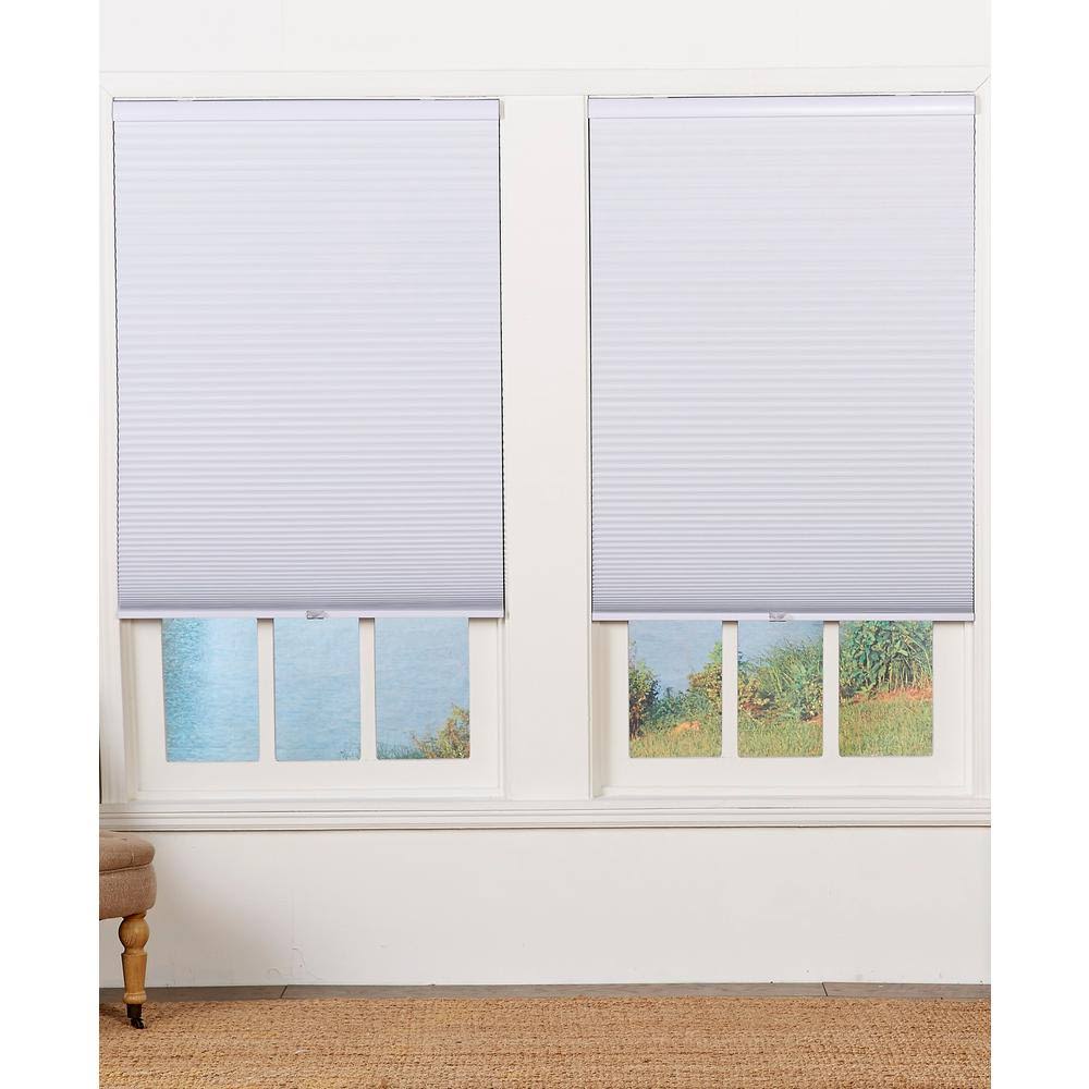 White Cordless Blackout Cellular Shade 44 in. W x 84 in. L L409