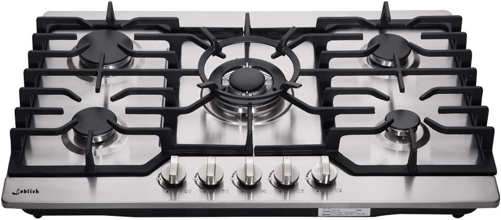 30 In Stainless Steel Gas Cooktop with 5 Sealed Burners P529183