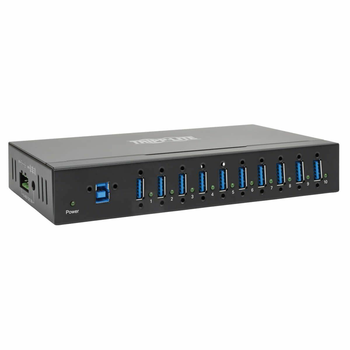 Iron Housing USB 3.0 Mountable Hub with 10 Ports Q689349