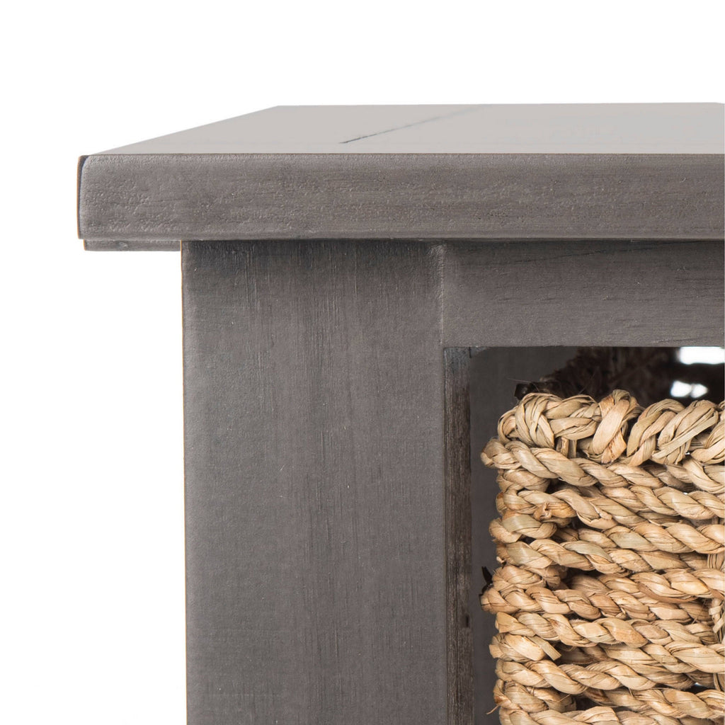 Wicker Console Table with Storage H939