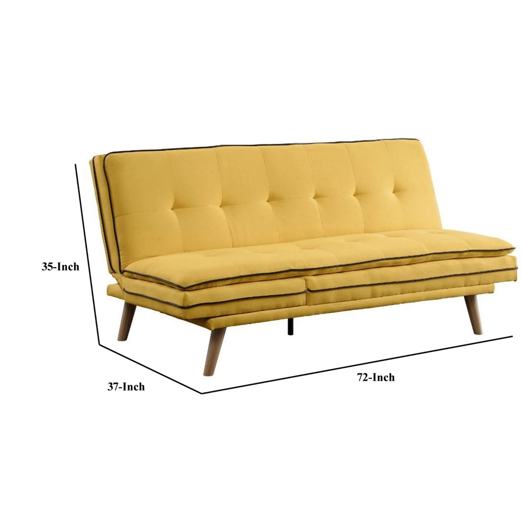 Adjustable Sofa with Tufted Seat and Angled Legs H664