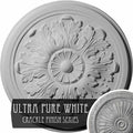 Ultra Pure White Crackle Ceiling Medallion I994871