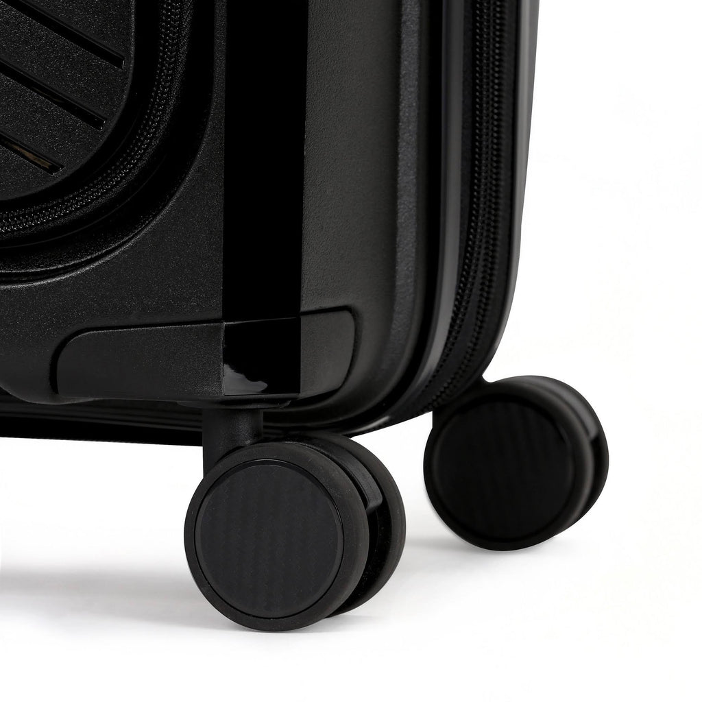 Black Hardside Expandable Carry On Suitcase S2235