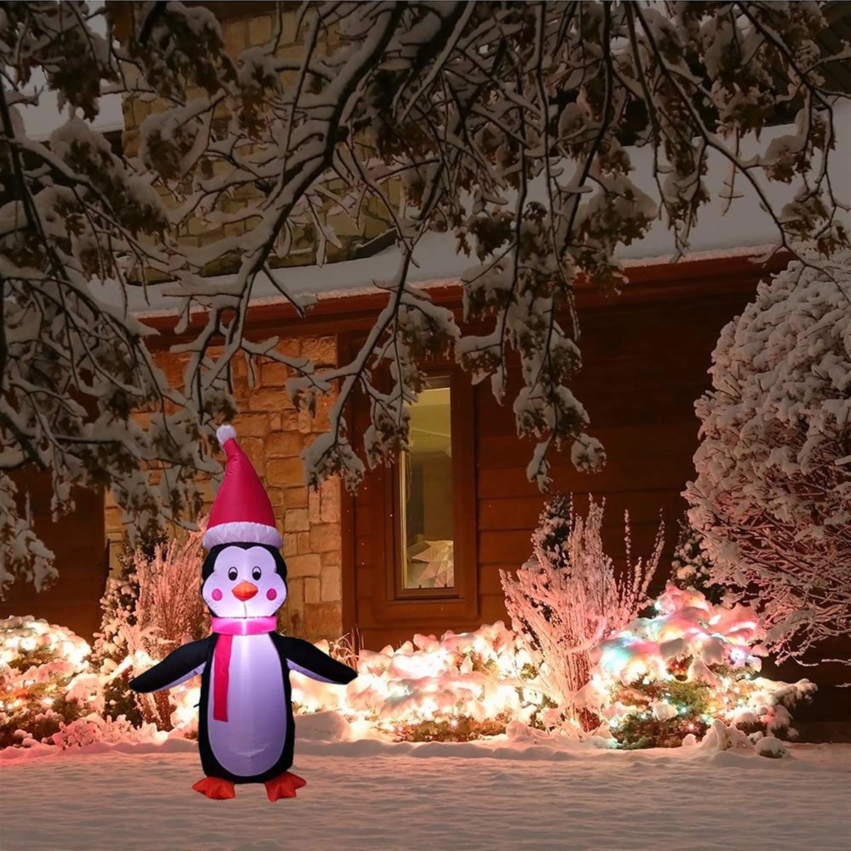 Inflatable Penguin Outdoor Holiday Decor P90838