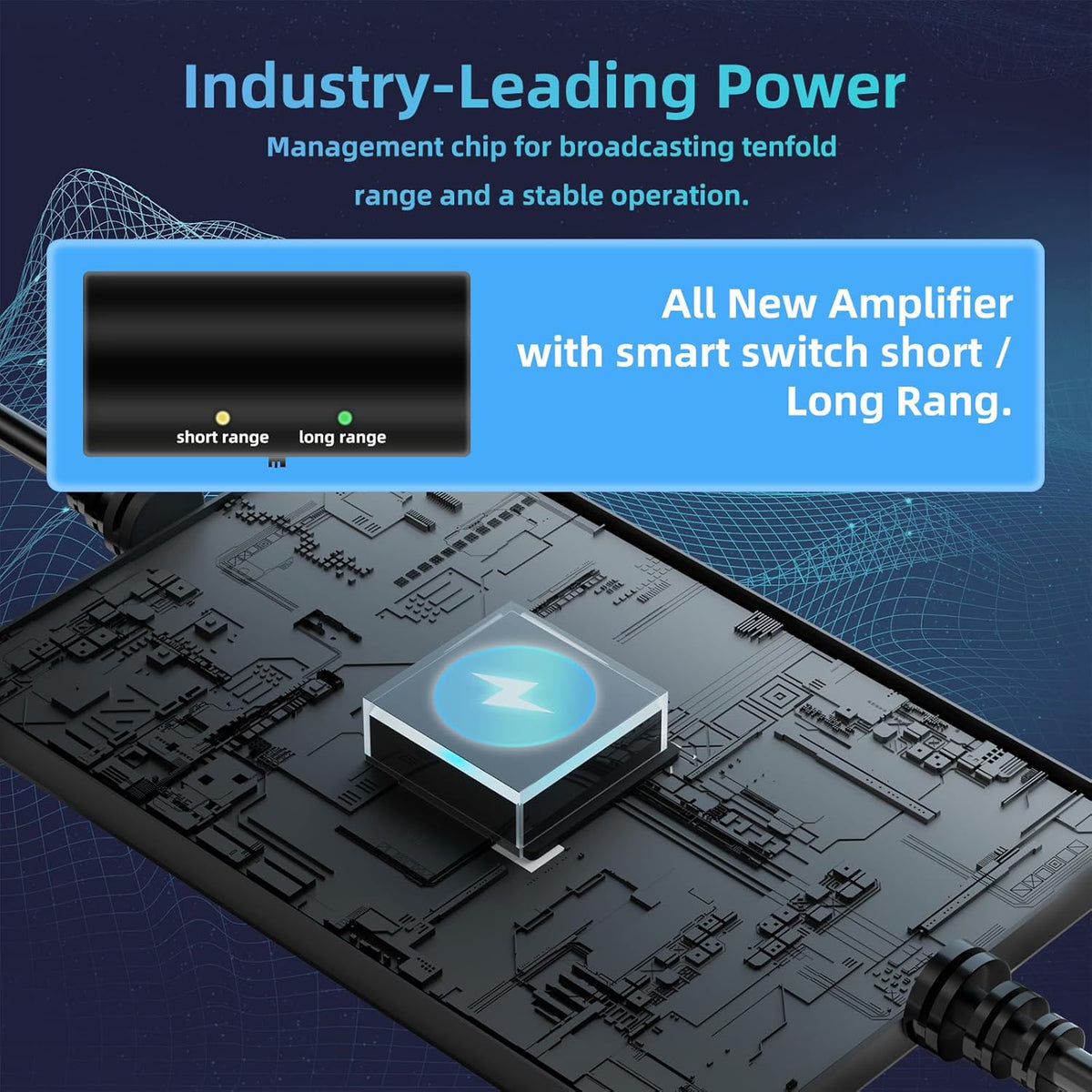 Amplified HDTV Indoor Digital Antenna Long Range TV Antenna C659