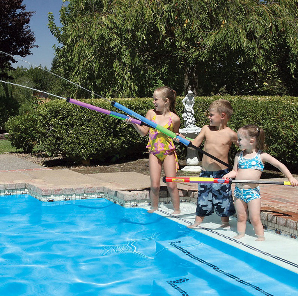 Blue/Yellow Water Launcher Swimming Pool Toy S784961