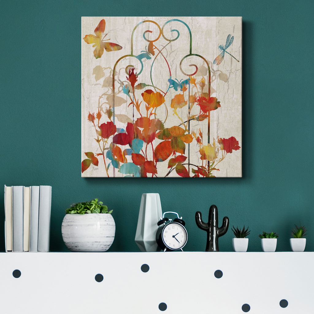 Rainbow Trellis Gallery Wrapped Canvas K402