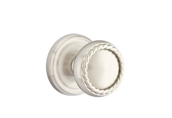 Satin Nickel Passage Set with Rosette C201