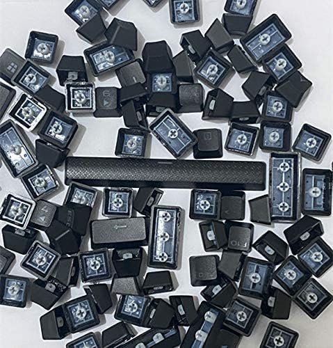 Pbt Double-Shot Keycaps Full 104 -Keyset for Mechanical Keyboards - Black H2116