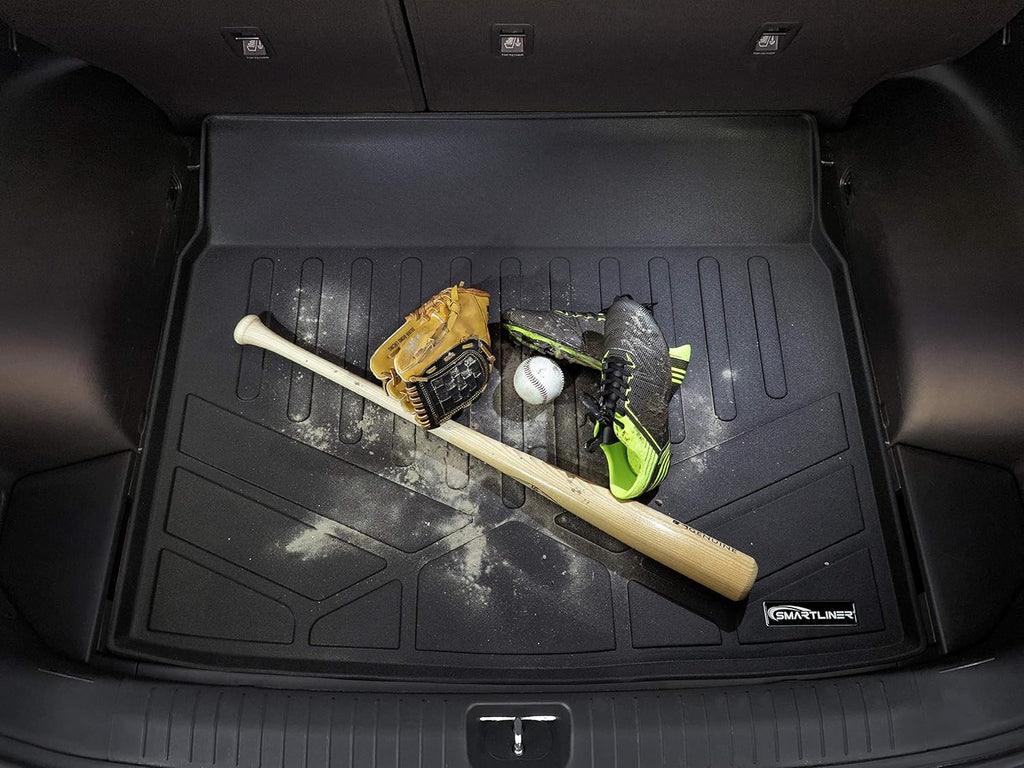 Custom Fit Floor Mats 2 Rows and Cargo Liner Set Black S1973
