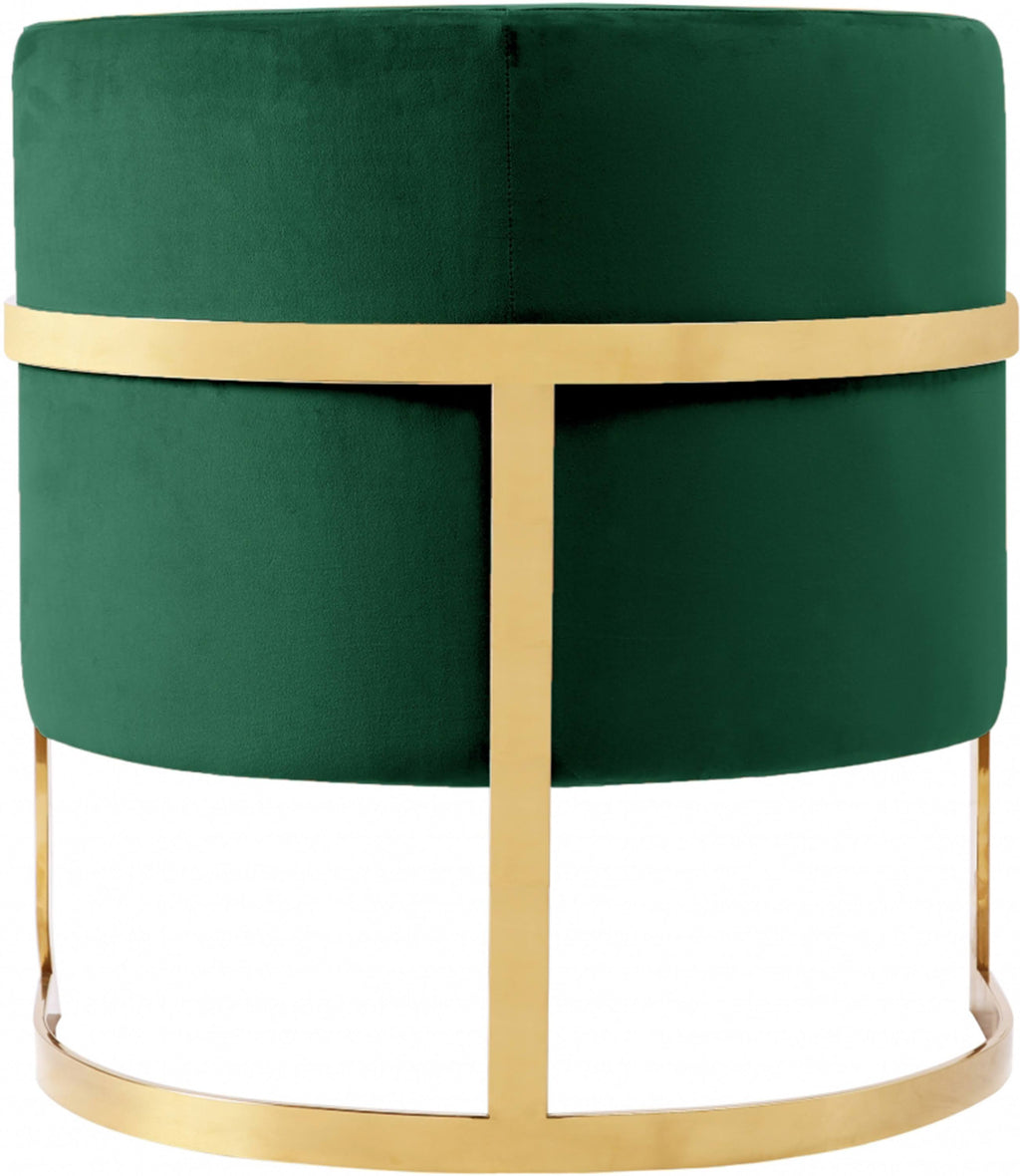 Green Velvet Accent Chair Q915