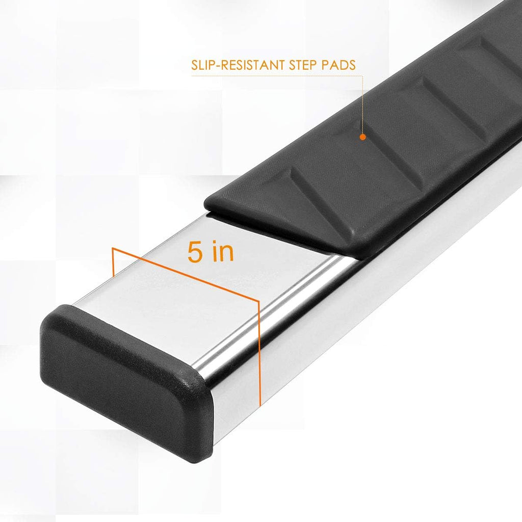 5 Inch Stainless Steel Running Boards Side Steps Bars G57499