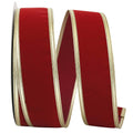 Scarlet 2.5 in. x 50 Yards Velvet Wired Edge Ribbon Y347263