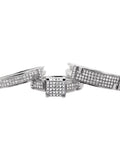 10K White Gold Diamond Trio Engagement Ring 0.50 Ct W649884