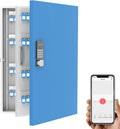 Key Lock Box 192 Keys with Bluetooth Unlock Metal Key Cabinet Wall Mount H8666