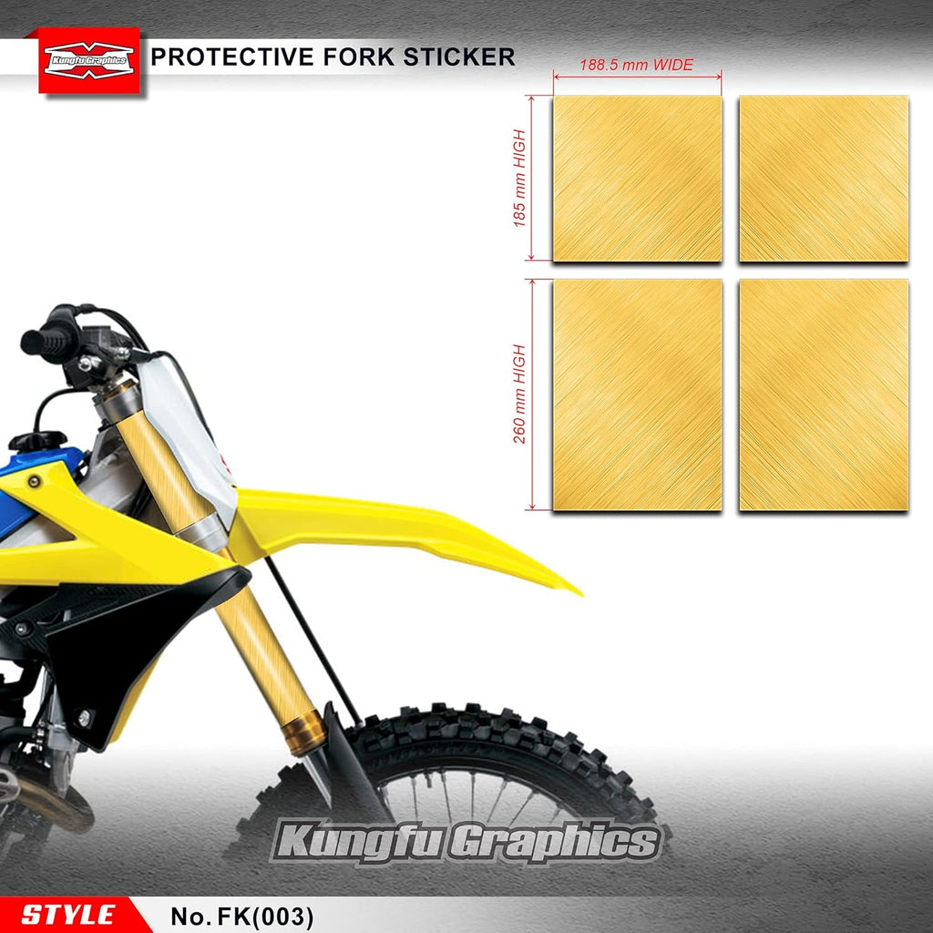 Black Upper Mid Fork Tube Decal Kit (Pack of 4) B96018