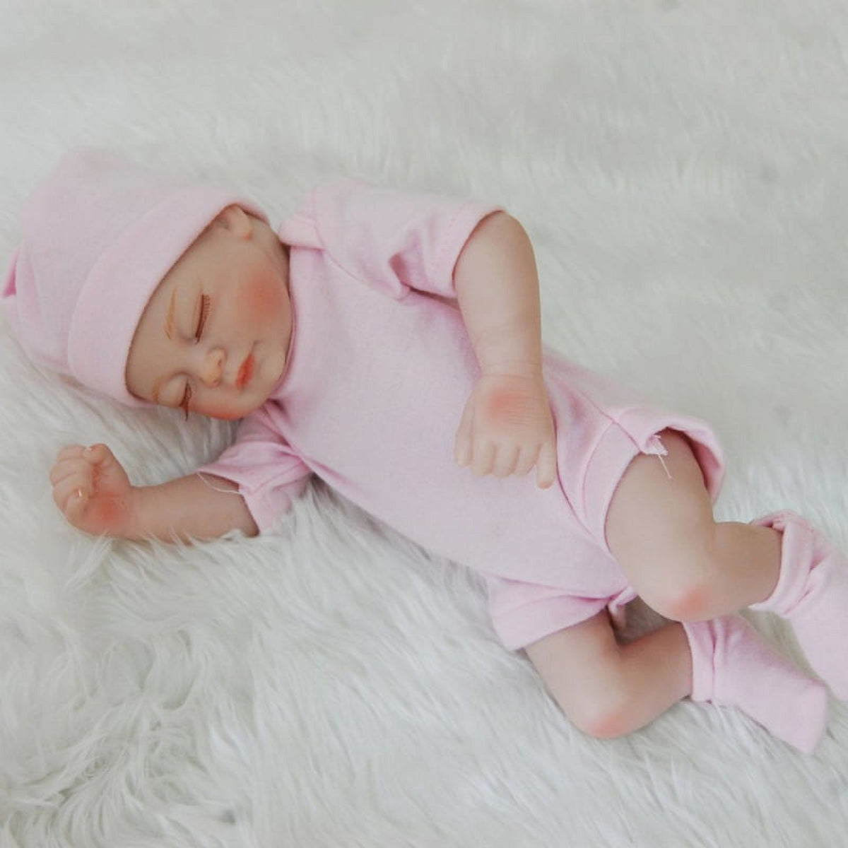 10inch Full Body Silicone Reborn Baby Doll with Clothes & Accessories C487998