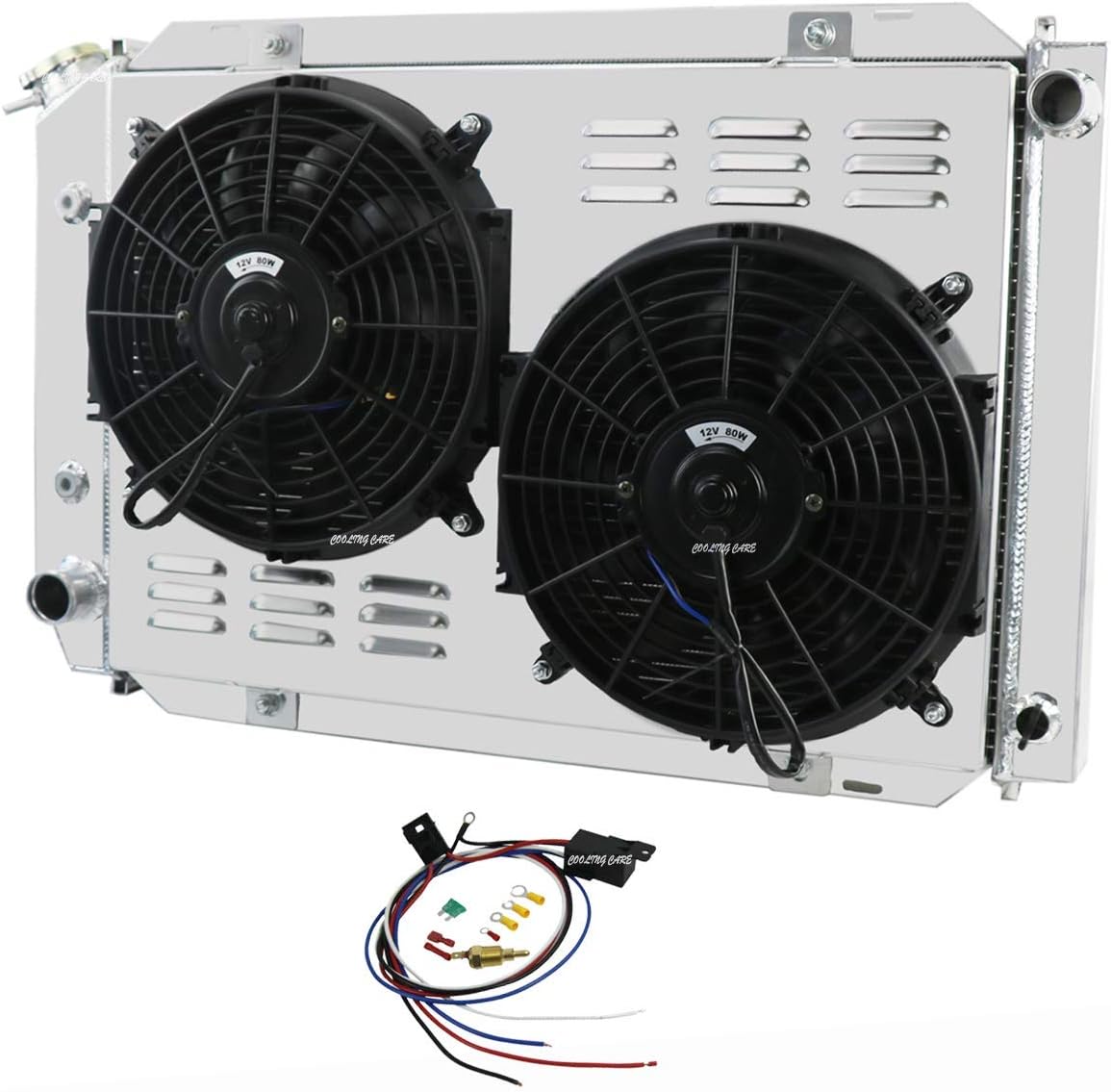 3 Row Core Radiator with Shroud and 2 x 12'' Fan J9105