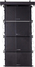 600W Line Array Speaker System with Four 10-inch Passive Speakers, Black A7136