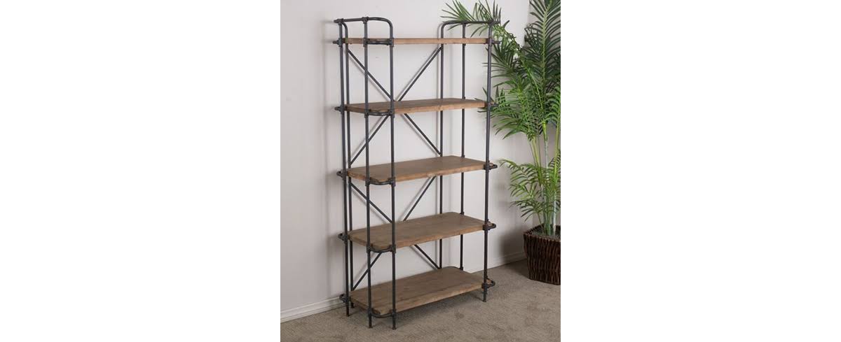 Brown 5-Shelf Bookcase C4664