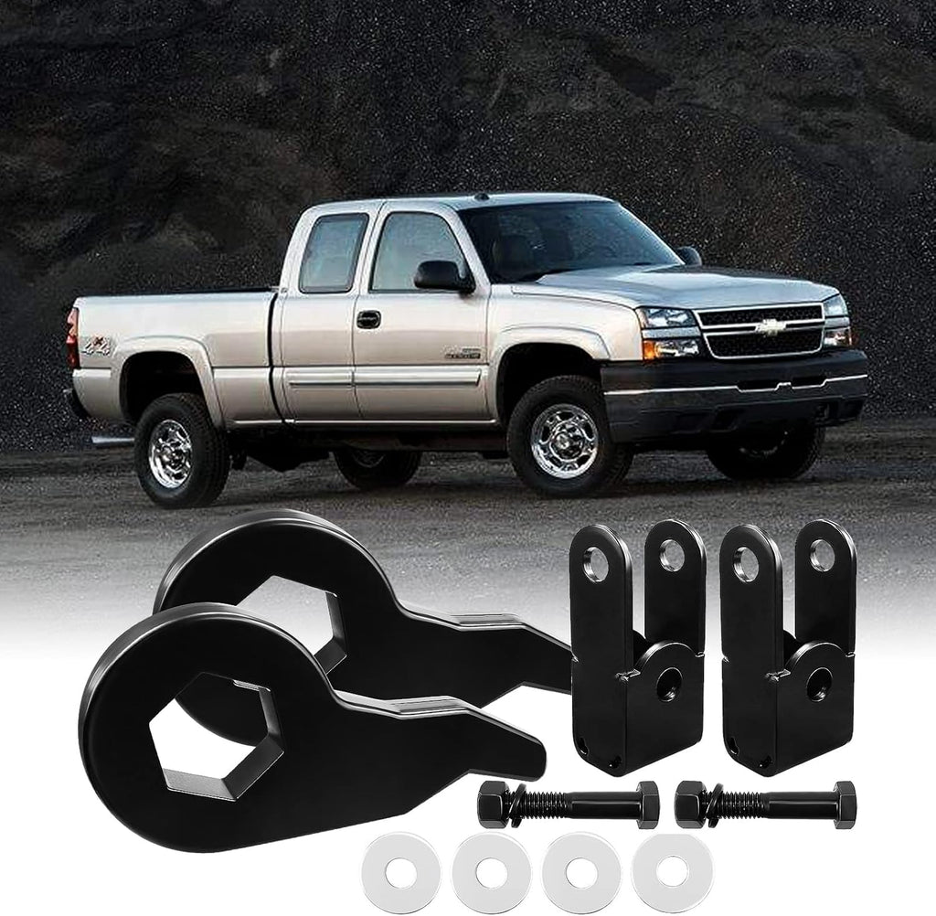 1"-3" Forged Adjustable Suspension Leveling Lift Kits with Shock Extenders Pack of 2 T802