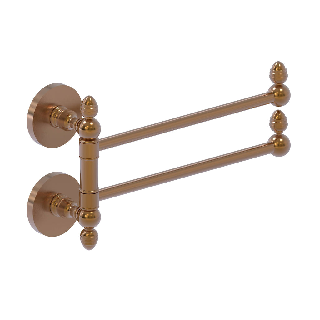 2 Swing Arm Towel Rail, Brushed Bronze E433679