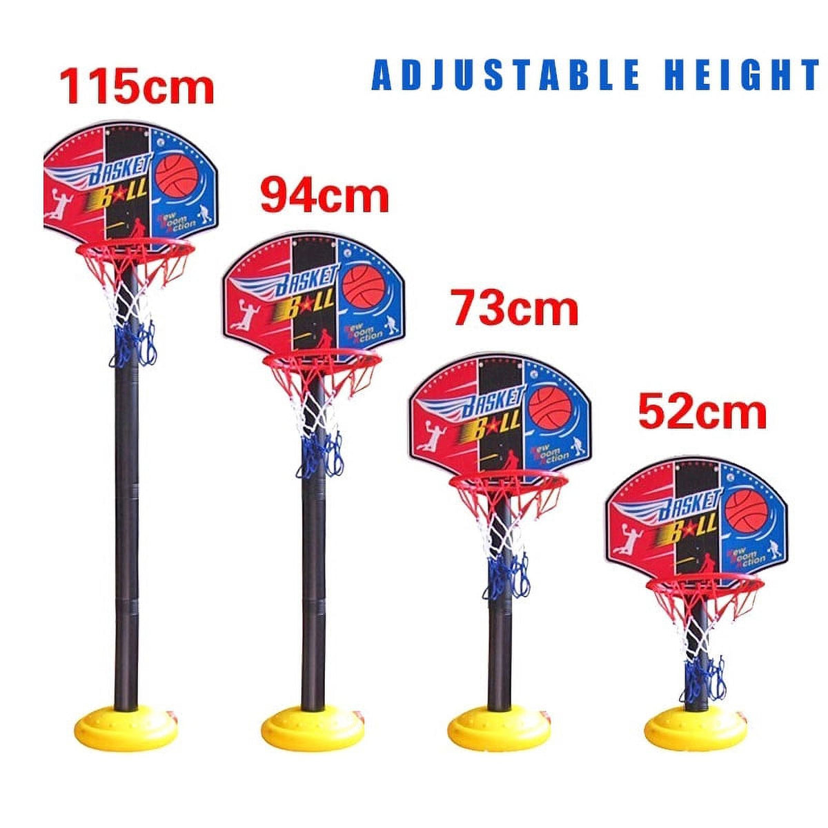 Kids Mini Basketball Stand Set Hoop Backboard Game Toy E71136