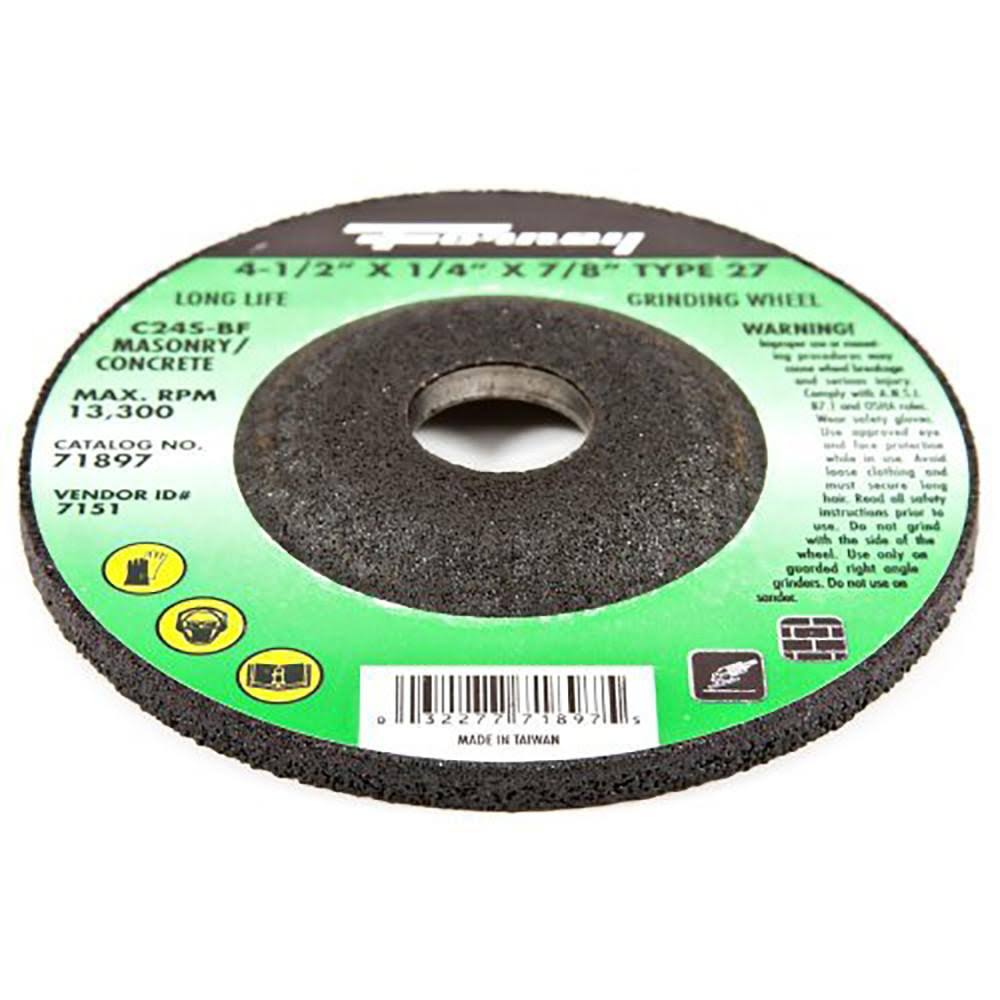 Masonry Cut Grinding Wheel 4-1/2 x 7/8 Arbor Q544074