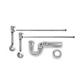 Matte Black Lever Handle Lavatory Angle Supply Kit with P-Trap A654