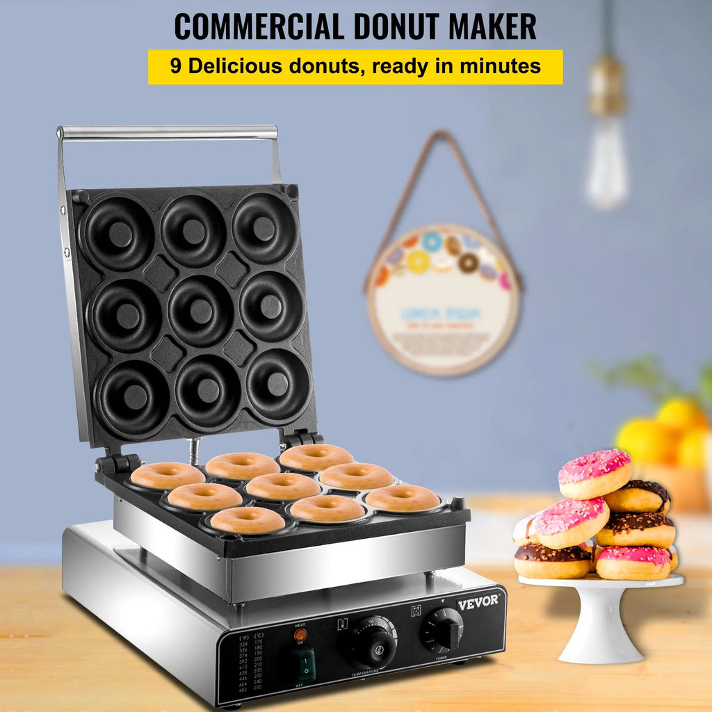 9pcs Electric Donut Maker Machine R135