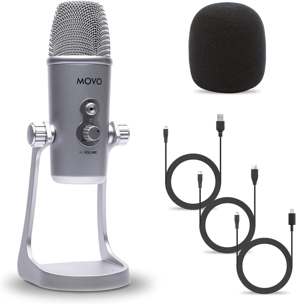 Desktop USB Microphone with Adjustable Pickup Patterns U554