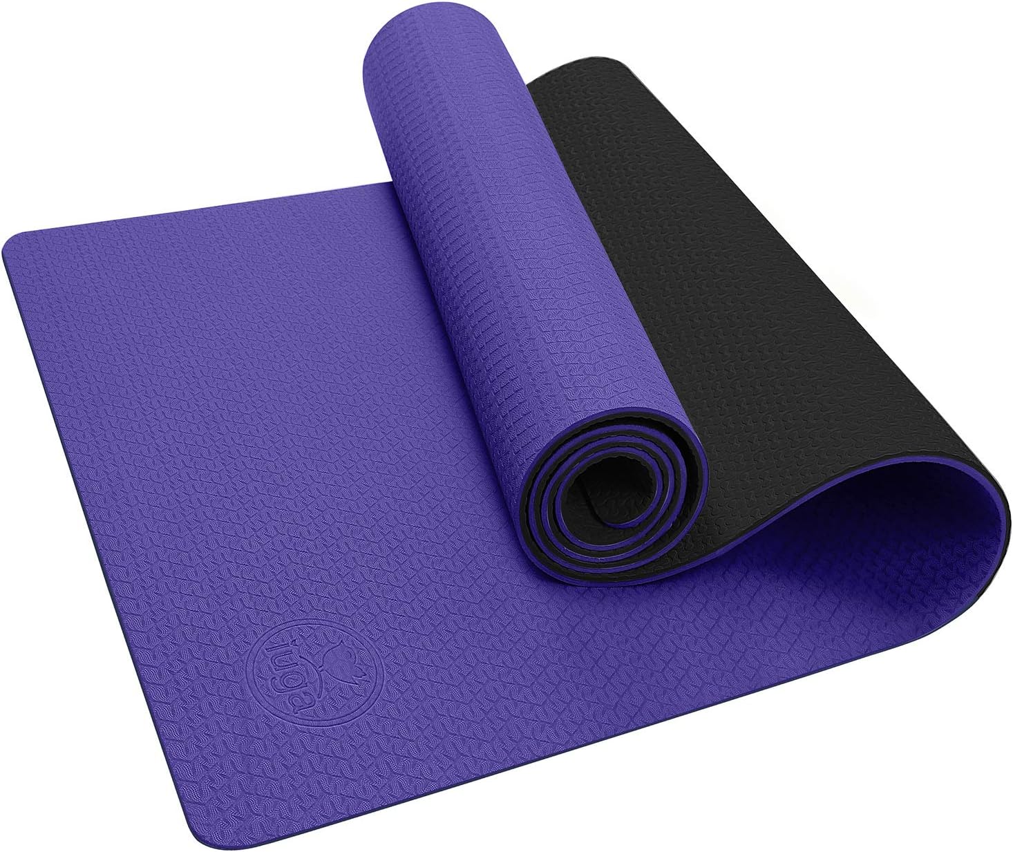 Non Slip Textured Yoga Mat with Carrying Strap V65338