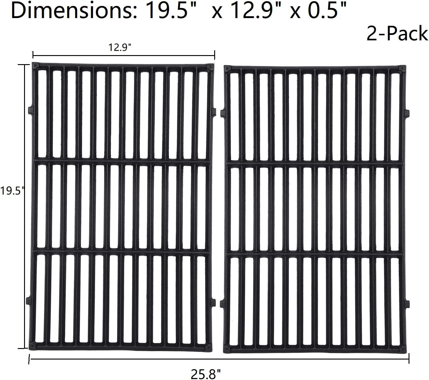 Set of 2 Cast Iron Grill Grates S254533