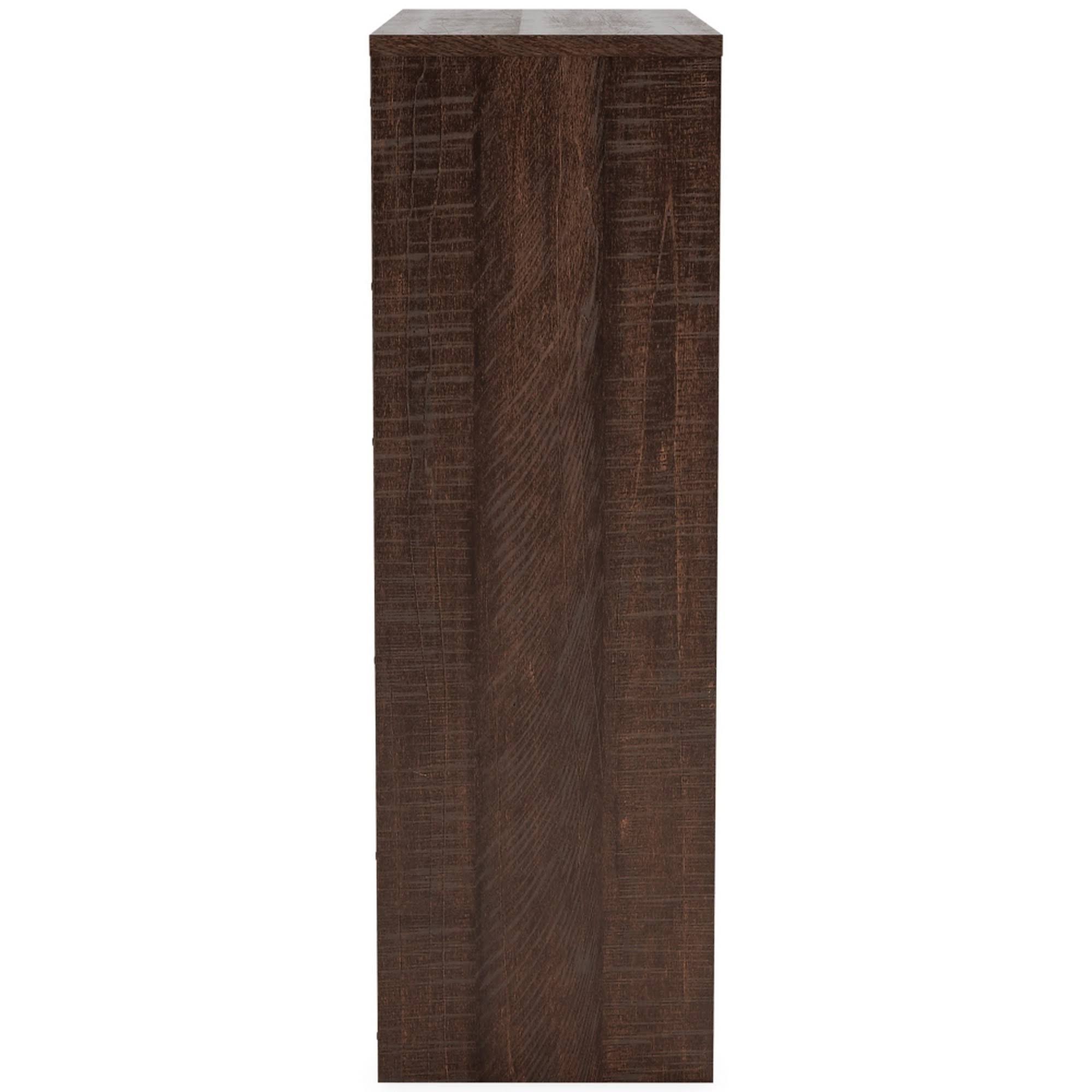 Medium Bookcase with 2 Adjustable Shelves, Dark Brown U370629